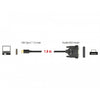 Delock usb-c 2.0 male > 1 x parallel db25 female kabel (zwart, 1,8 meter )