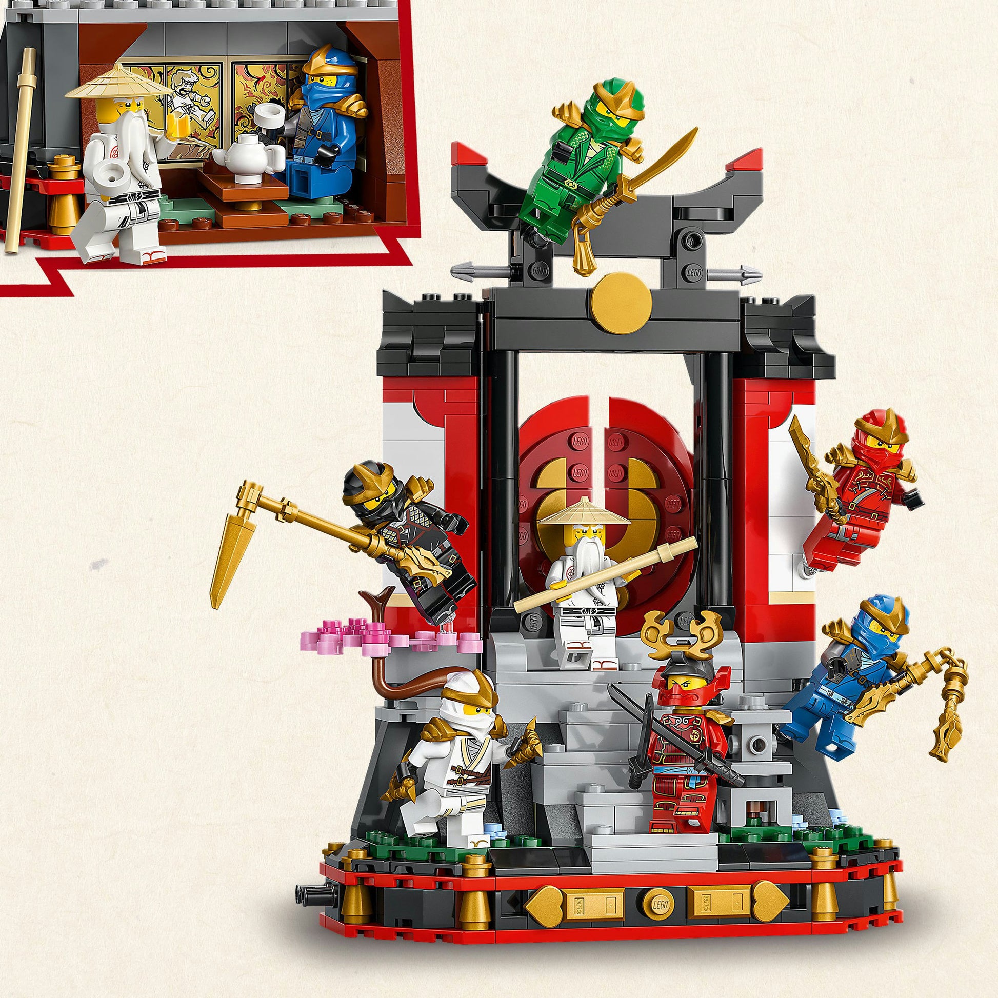 Lego Ninjago 71866 Espositore per il 15° anniversario con personaggi ninja