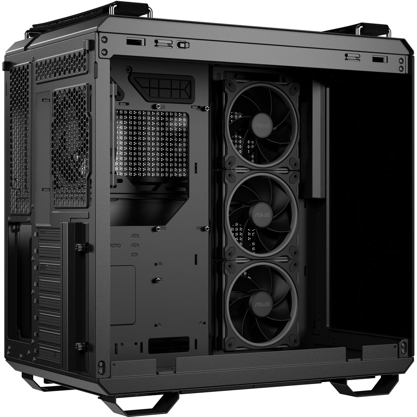 Custodia midi tower Asus tuf gaming gt502 Horizon Argb (nero | 3x USB-A | 1x USB-C | vetro temperato)