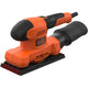 Black+decker bew220 150w 1 Levigatrice orbitale 3 fogli | 1x foglio abrasivo | sacco raccolta polveri - bew220-qs