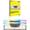Corsair Vengeance RGB 32 GB DDR5-6400 (2x 16 GB) RAM (blanco, cmh32gx5m2b6400c36w, xmp 3.0)