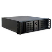 Inter-tech 3u-3098-s rack behuizing (zwart | 2x usb-a) - afbeelding 1