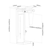 Neomounts pc bureausteun nm-cpu100black houder (zwart) - afbeelding 17