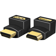 Icy box 2x hdmi hoek adapters (zwart, ib-cb009-1) - afbeelding 1
