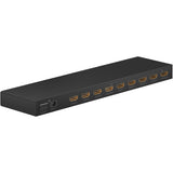 Goobay hdmi splitter 1 to 8 4k (zwart) - afbeelding 1