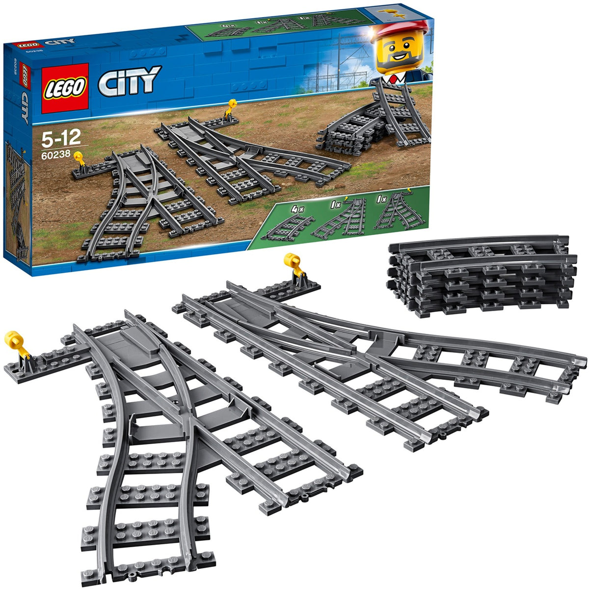 Lego city trein 60238 wissels