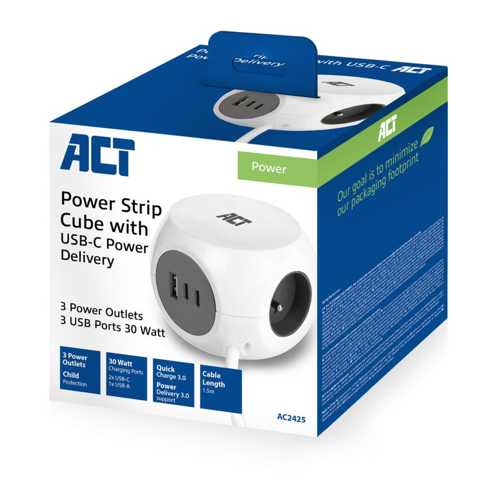 Act Connectivity Prese Kubus con 3 prese, 30W D