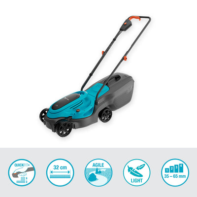 Gardena rasaerba a batteria easymax 3218v p4a set 40