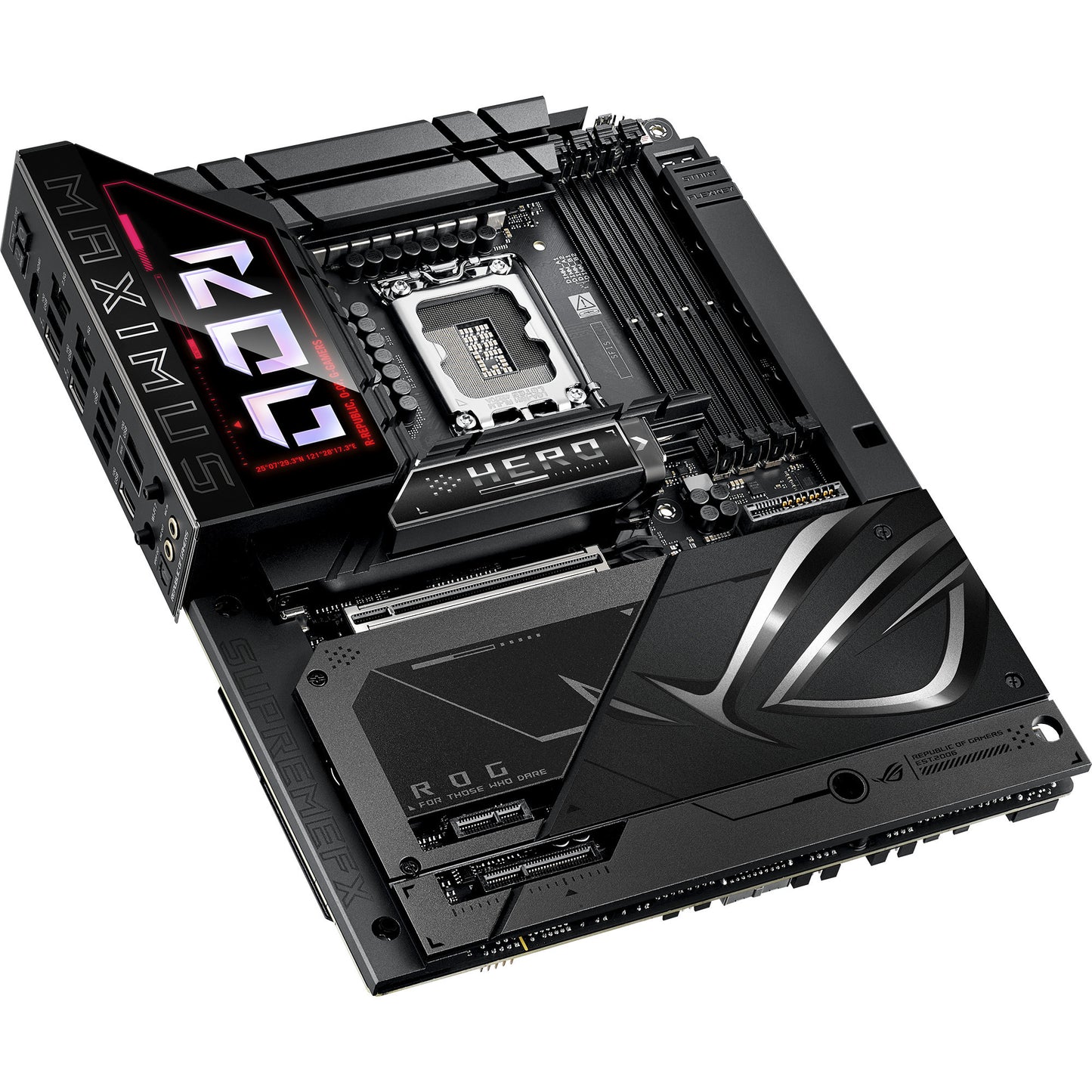 Placa base Asus Rrog Maximus Z890 Hero BTF Socket 1851 (negra, RAID, 5 GB-LAN, Wi-Fi 7, BT, Sonido, ATX)