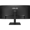 Asus va34vcpsr 34 curved ultrawide monitor (zwart, 100 hz, hdmi, displayport, audio, lan, usb-c)