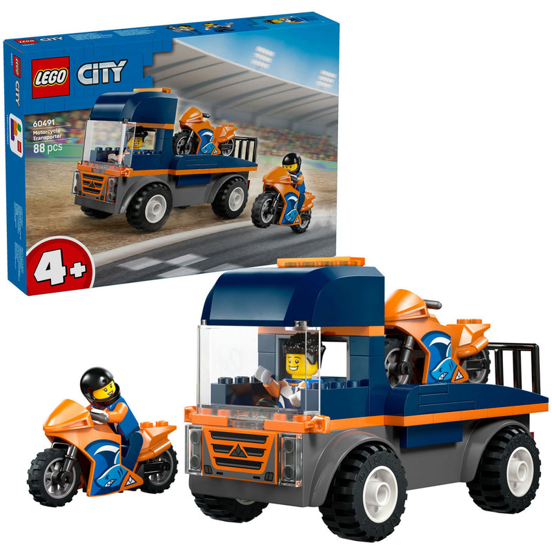 Lego City Great Vehicles 60491 trasportatore per moto | 2 pezzi
