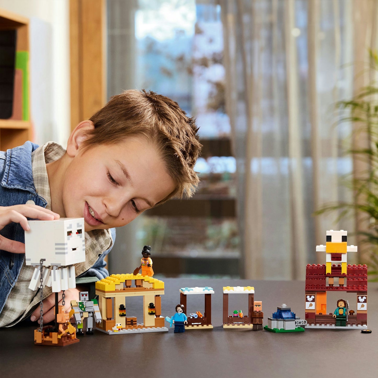 LEGO Minecraft 21273 L'attacco di Ghast Ballon al villaggio