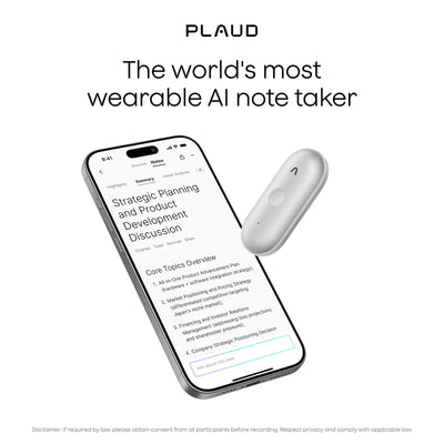 Grabadora Plaud Notepin S (plata, 64 GB, Bluetooth 5.2 BLE (Bluetooth de bajo consumo) Wi-Fi)