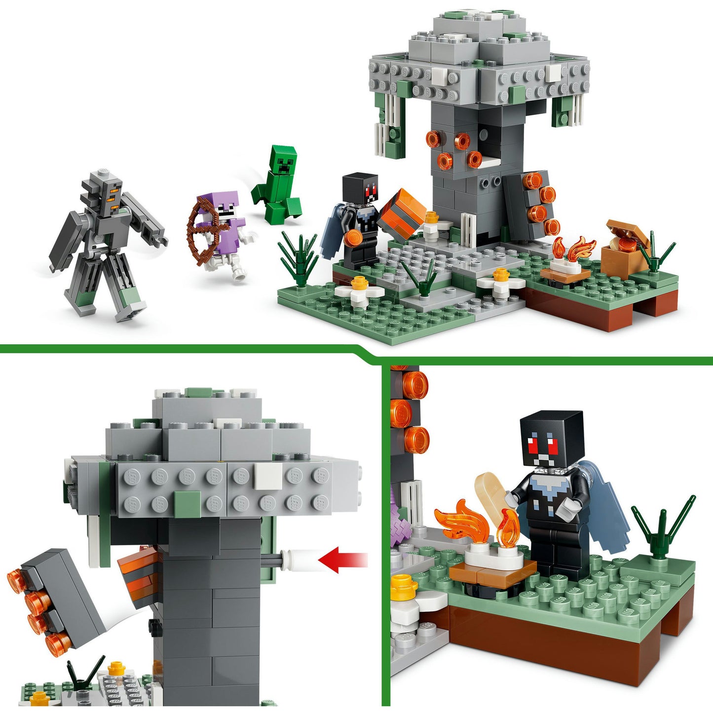 Lego minecraft the pale garden constructiespeelgoed