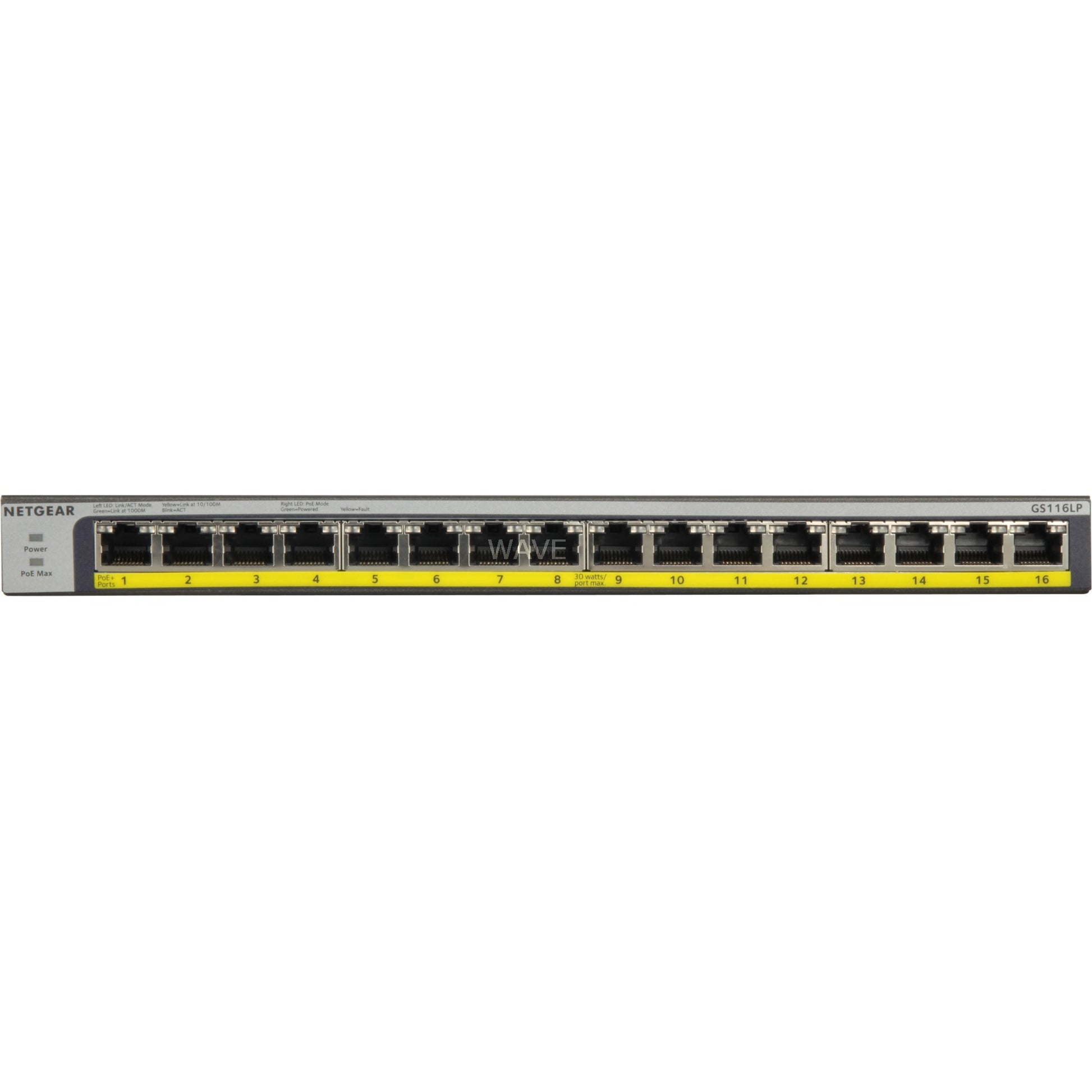 Netgear GS116LP Poe Poe Poe+ Gigabit Ethernet sin administrar