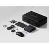 Ratón inalámbrico para juegos Mchose a7x de aleación de ultra magnesio (negro, hasta 40.000 ppp, Bluetooth USB-C de 2,4 GHz)
