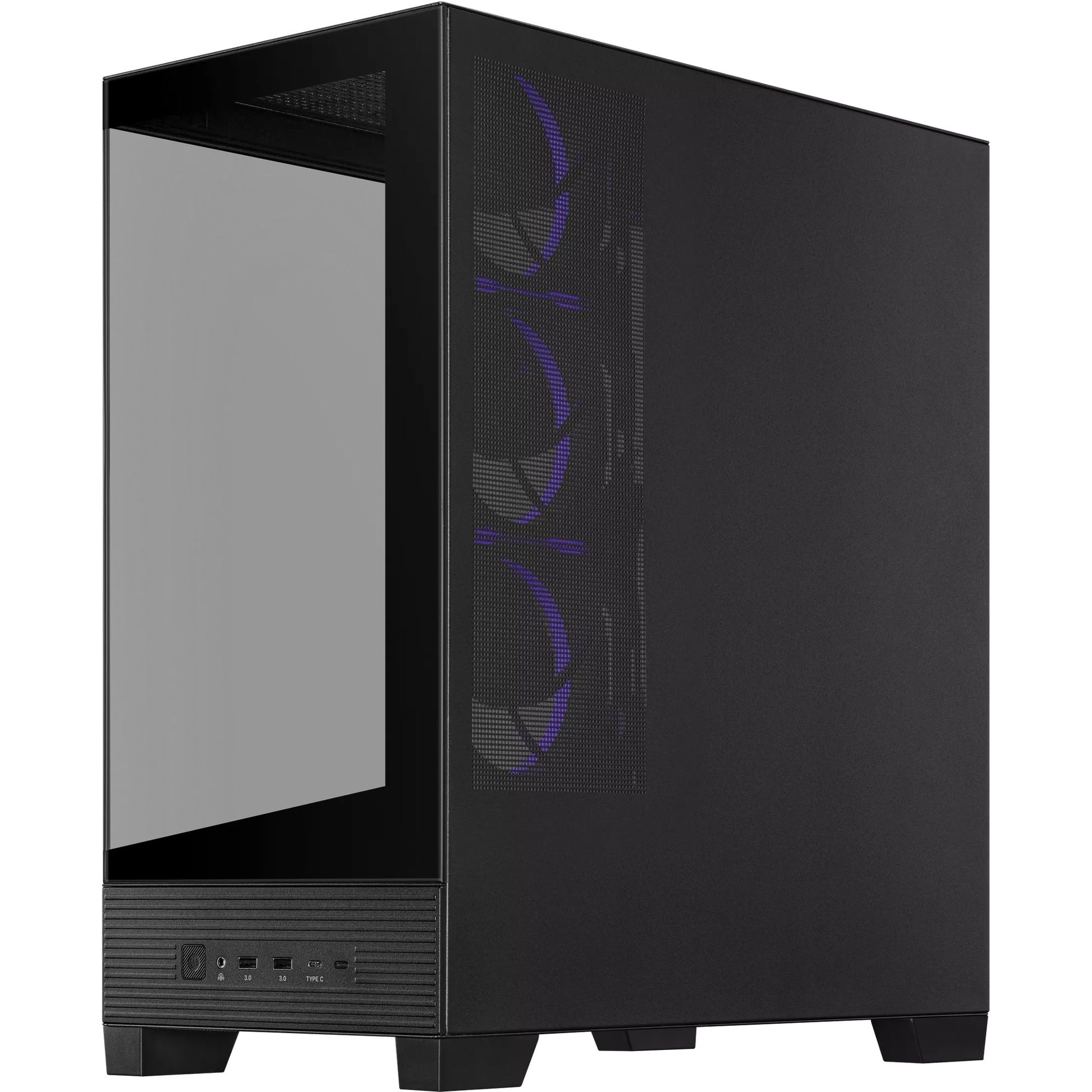 Custodia midi tower Asus a31 plus (nera | 2x USB-A | 2x USB-C | vetro temperato)