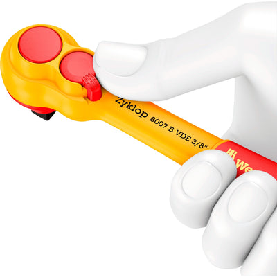 Wera zyklop ratel 8007 b vde 3 8 (rood geel)