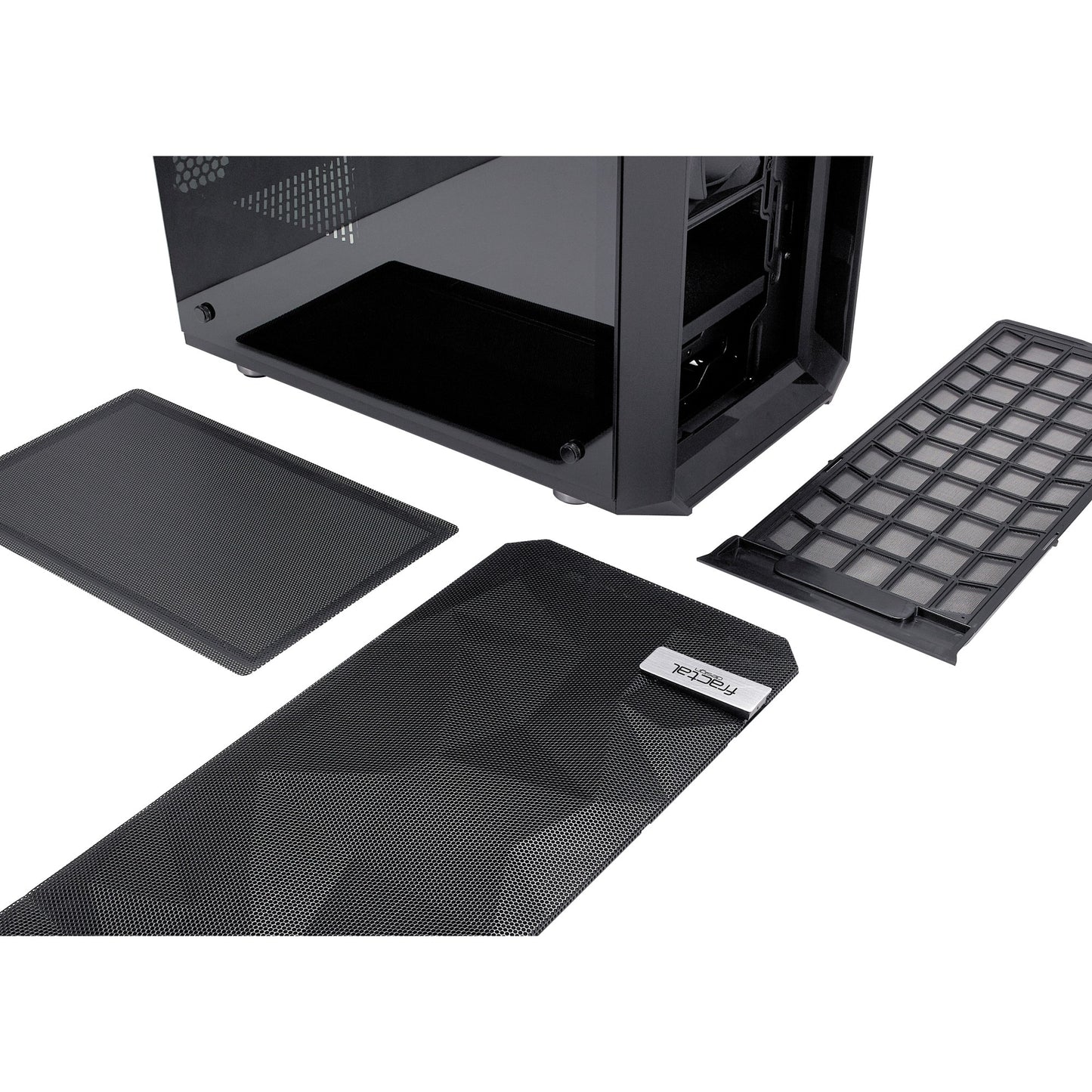 Design frattale Meshify C vetro temperato scuro