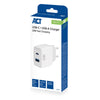 Connettività ACT USB-C USB-A Caricatore 20W con consegna PPP, Quin