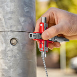 Knipex 00 11 06 v01 schakelkastsleutel met 9 profielen - vlakken-vierkant - afbeelding 5
