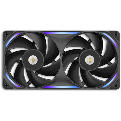 Nzxt f240x rgb case fans (zwart, 2 stuks, 240 x 120 x 30 mm, pwm)