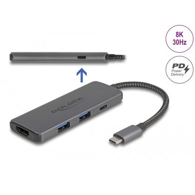 Delock Docking Station di Delock USB di tipo C 8K