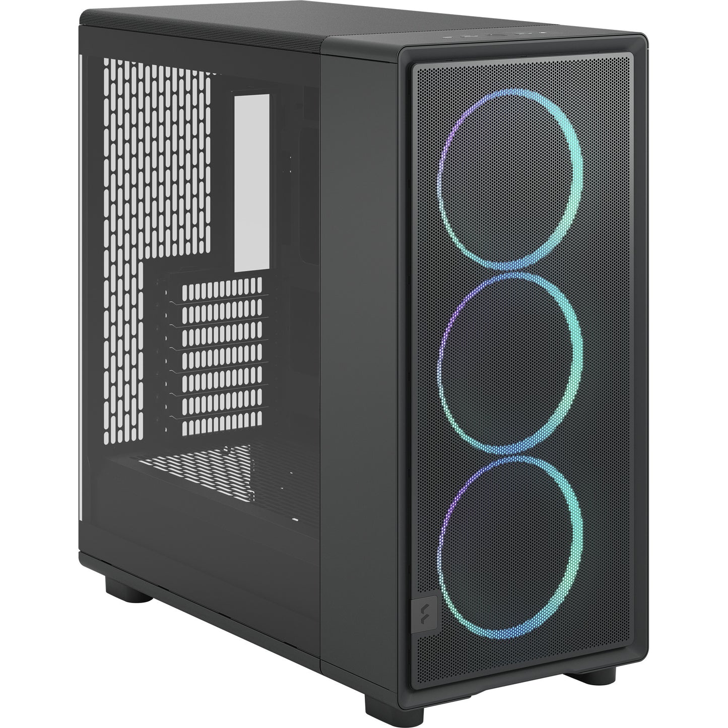 Fractal design epoch xl tg rgb midi tower custodia (nero | 2x usb-a | 1x usb-c | rgb | vetro temperato)