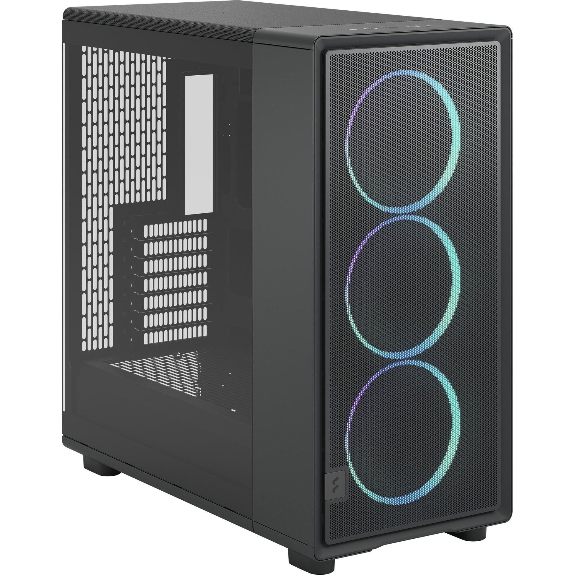 Fractal design epoch xl tg rgb midi tower custodia (nero | 2x usb-a | 1x usb-c | rgb | vetro temperato)