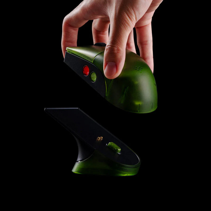 Mouse 8bitdo retro r8 - edizione xbox (verde, 50 - 26000 dpi, Bluetooth USB-C 2,4 GHz)