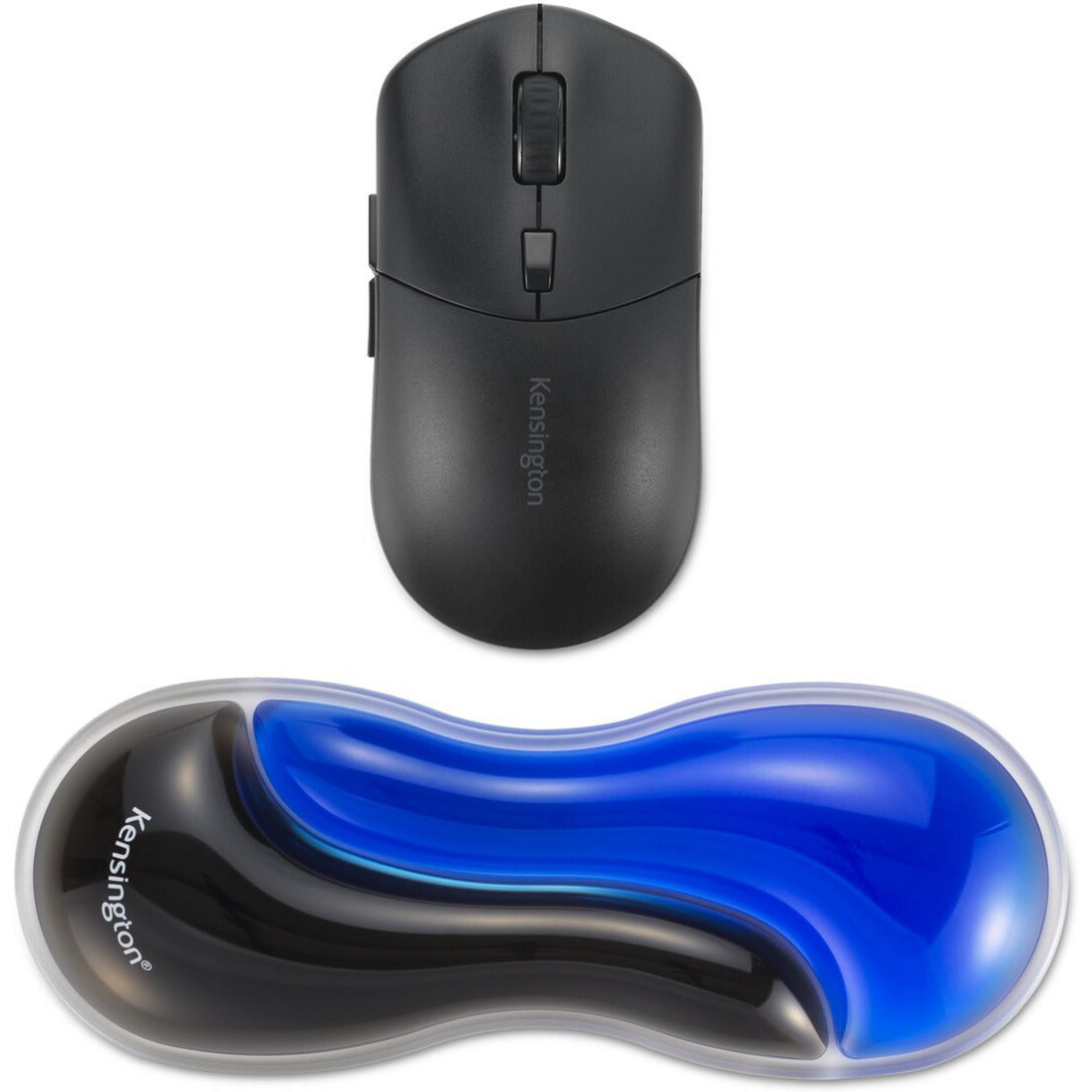 Poggiapolsi Kensington slim duo gel mouse trackball supporto per polso (blu nero)
