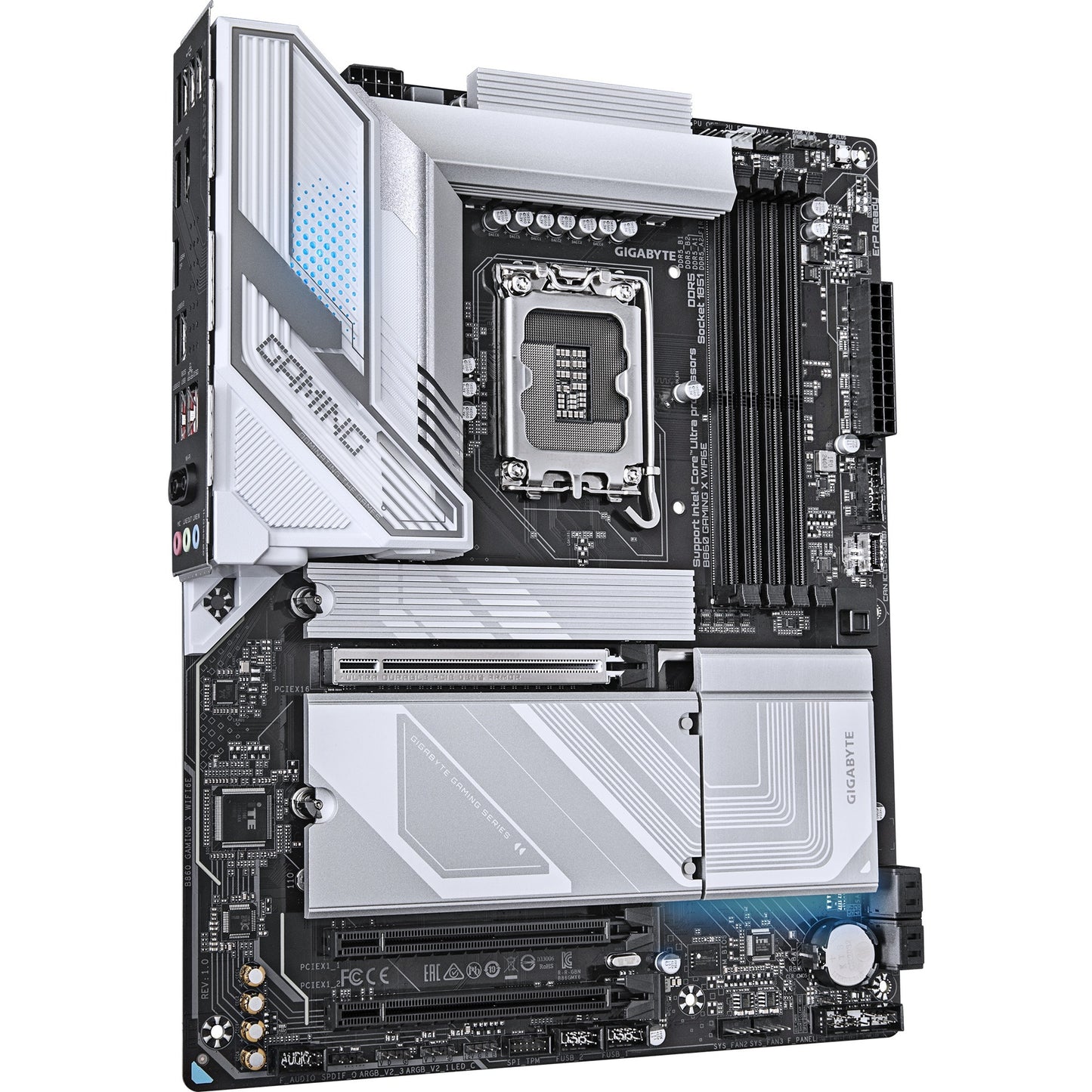 Gigabyte B860 Gaming x Wifi6E, ATX, LGA1851, Intel B860, 4x DDR5, 2,5 GBE, Wi-Fi 6th, USB4, USB-C