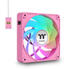 Thermaltake ct120 ex reverse argb sync ventola di raffreddamento per PC rosa (pacchetto da 3 ventole) ventole per case (rosa, 3 pezzi, 120 x 120 x 25 mm, pwm)