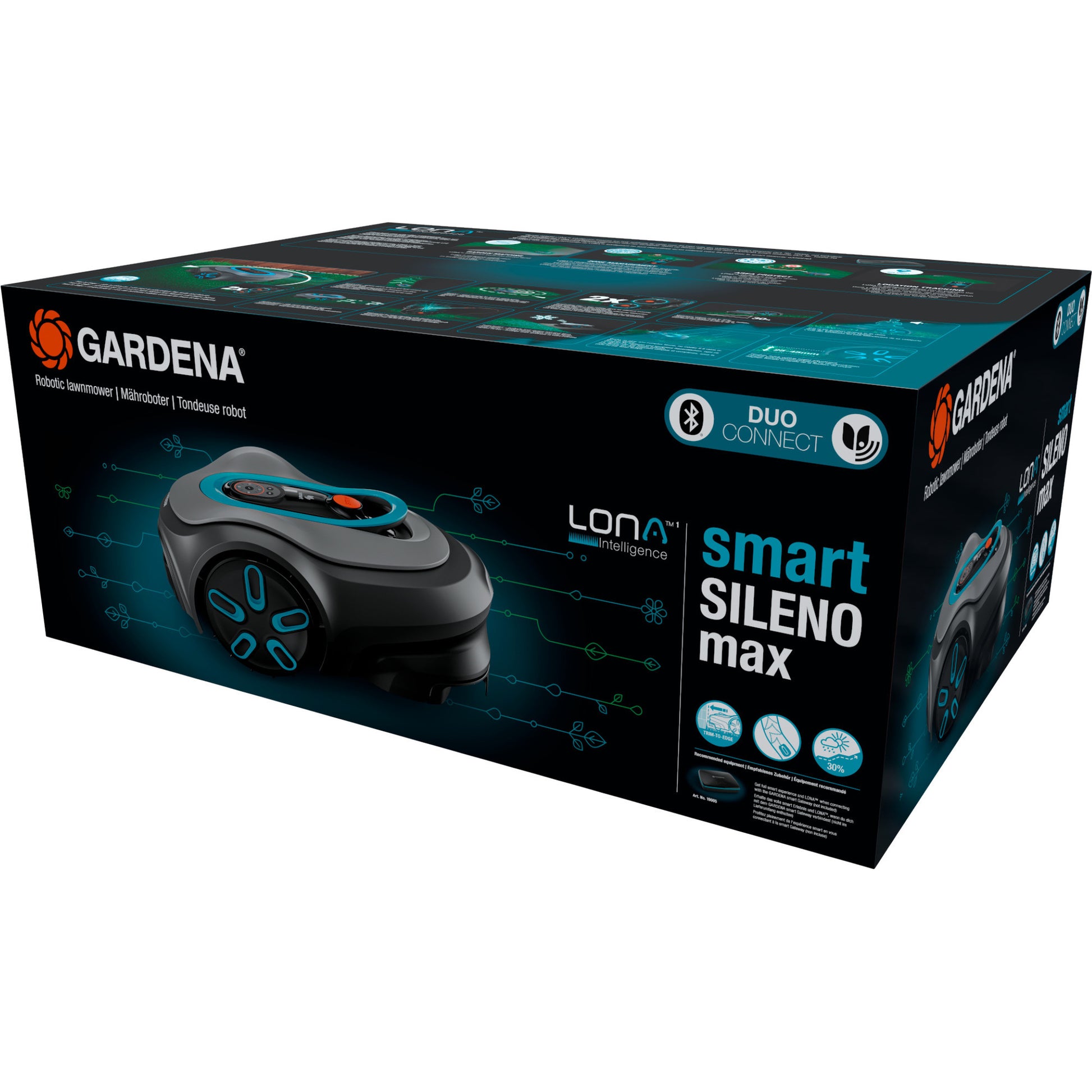 Gardena robotmaaier sileno max 1200 m² (zwart, laadstation inbegrepen)