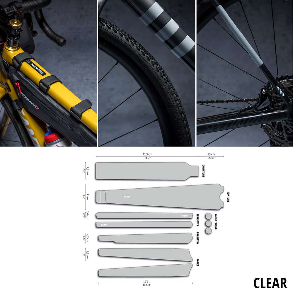 Kit de protección de marco de grava transparente Dyedbro