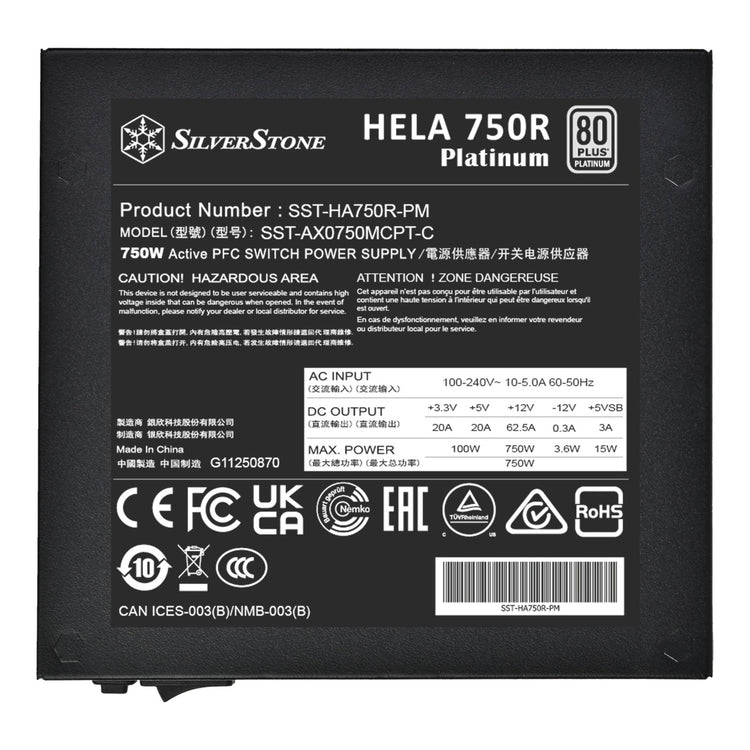 Silverstone Hela 750R Platinum