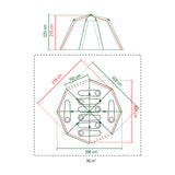Coleman octagon 8 tent (grijs) - afbeelding 9