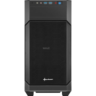 Sharkoon v1000 midi tower behuizing (zwart | 2x usb-a)