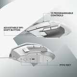 Logitech g502 x gaming mouse (wit, 100 - 25.600 dpi) - afbeelding 5