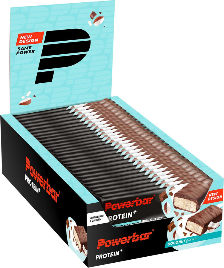 Powerbar barrita proteica plus calcio magnesio coco caja 30er