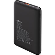 Goobay powerbank compact 10.000 mah (zwart, 10 ah, 1x usb-a, 1x usb-c, power delivery, quick charge) - afbeelding 4