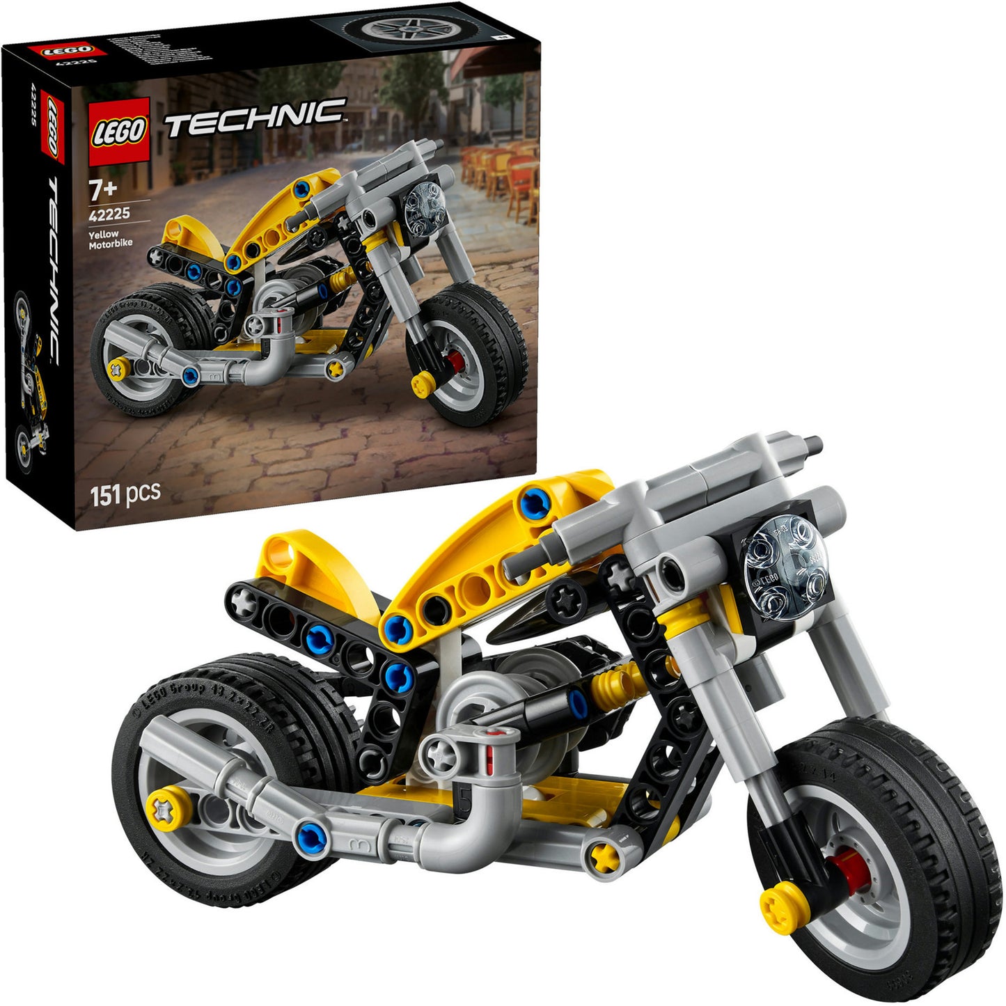 Lego technic 42225 motor amarillo
