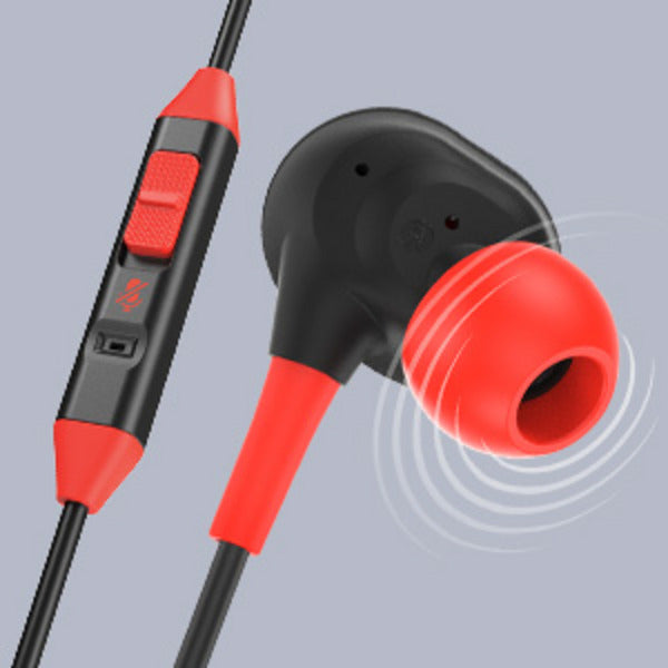 Powera wired earbuds for Nintendo Switch 2 in-ear (black red, Nintendo Switch 2, Nintendo Switch, Nintendo Switch - OLED model, Nintendo Switch Lite)