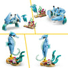 Lego ® creator 3in1 zeedieren: prachtige dolfijnen - bouw om tot een zeepaardje of krab - 31385