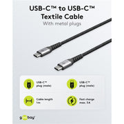 Charger SNELL USB-C Goobay Nano (65 W) e cavo tessile USB-C - afbeelding 9