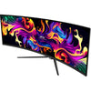 Monitor da gioco ultrawide curvo MSI MPG 491CQP QD-OLED 49 (nero, 2x HDMI, Display Port, 2x USB-A, USB-B, USB-C, 144 Hz)