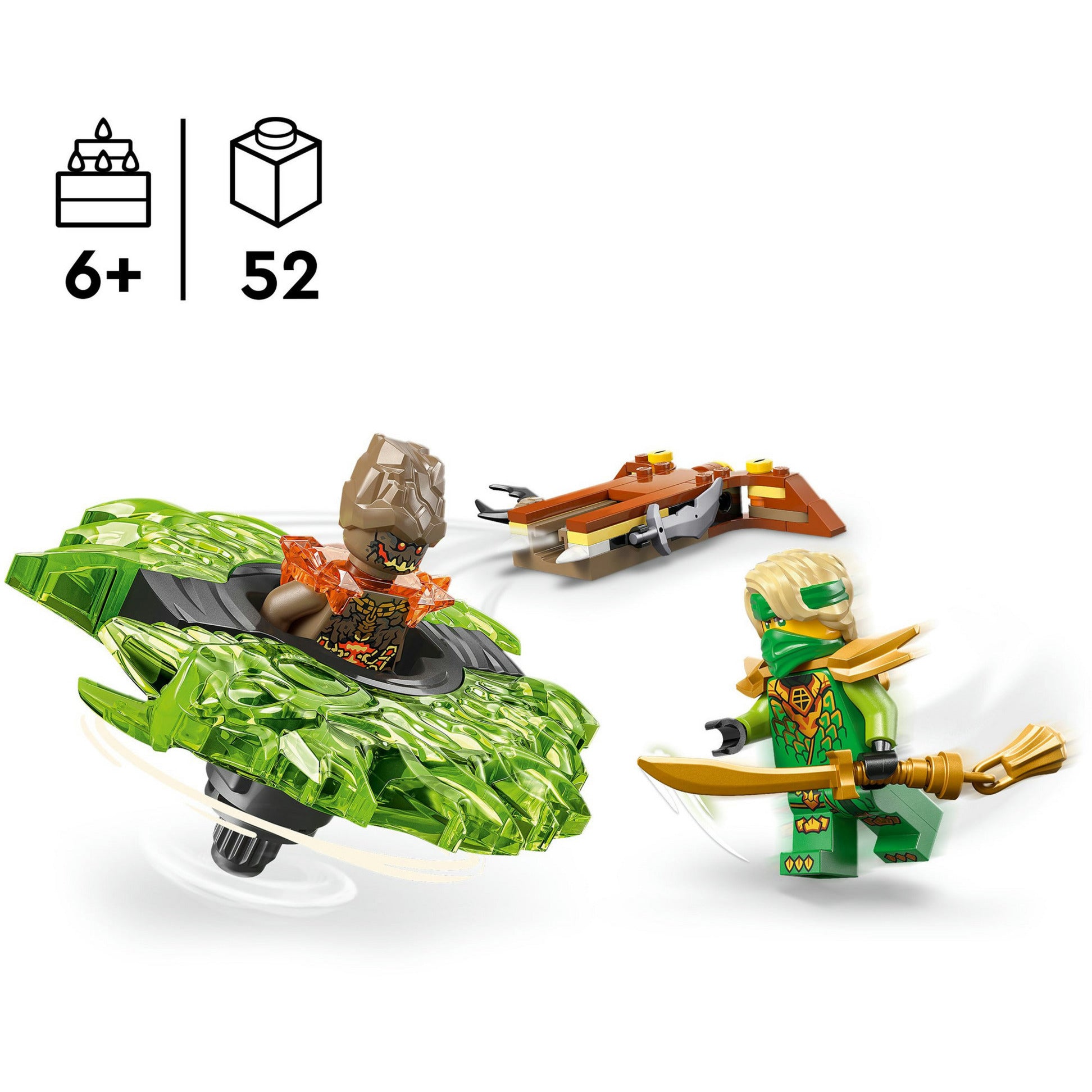Lego Ninjago 71850 Campione di Lloyd contro la Terra nello spinner | 2 pezzi
