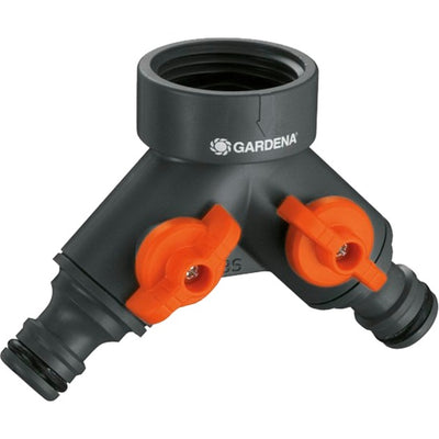 Distributore Gardena a 2 vie di acque 26,5 mm (G 3 4)