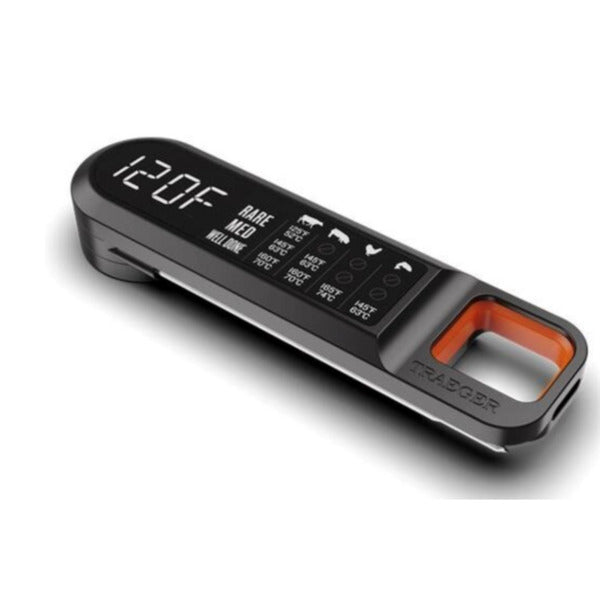Termómetro para carne de lectura instantánea Traeger (pantalla LCD, magnético, apto para gancho p.a.l.)