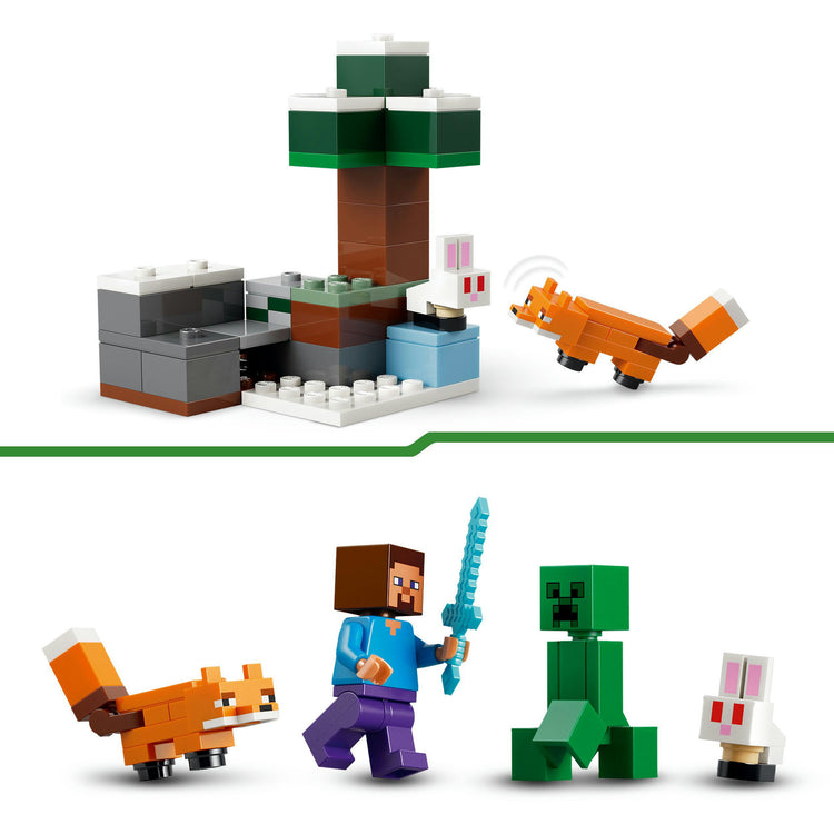 Lego minecraft 21583 steve taiga aventura